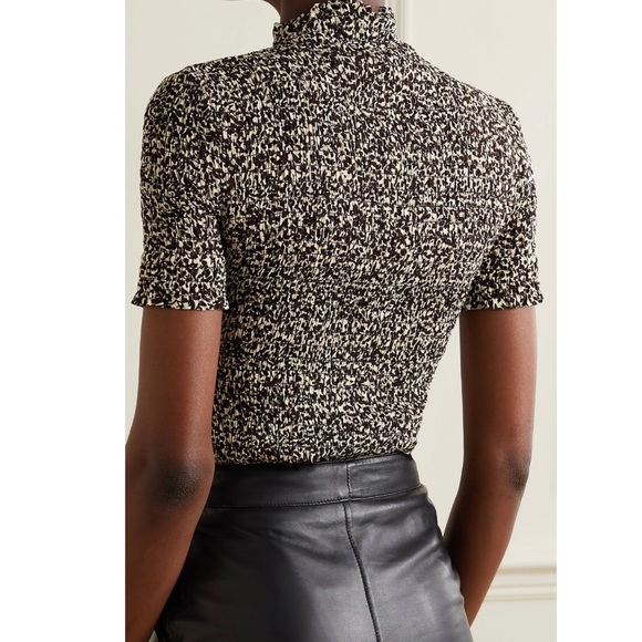 Proenza Schouler White Label Micro Floral Smocked Top Women's - Picture 3 of 10